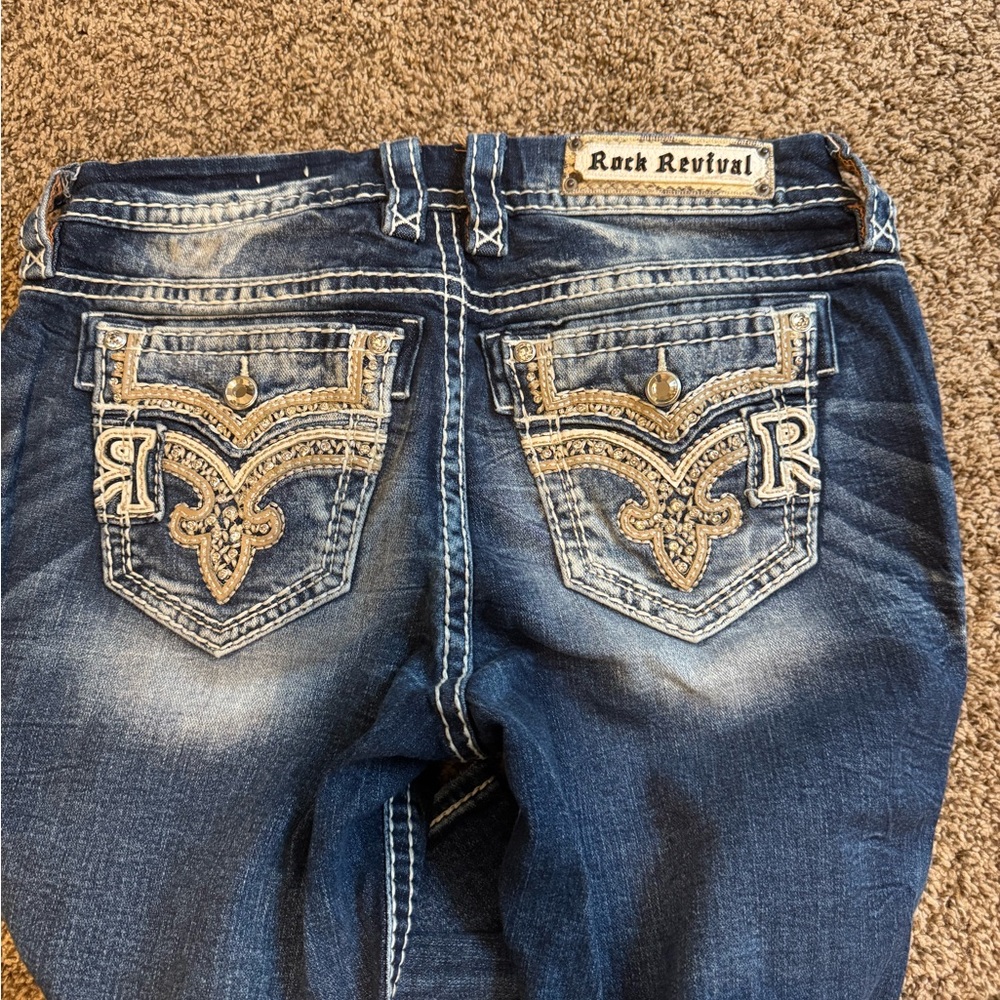Rock Revival Women's Dark Blue Boot Cut Jeans